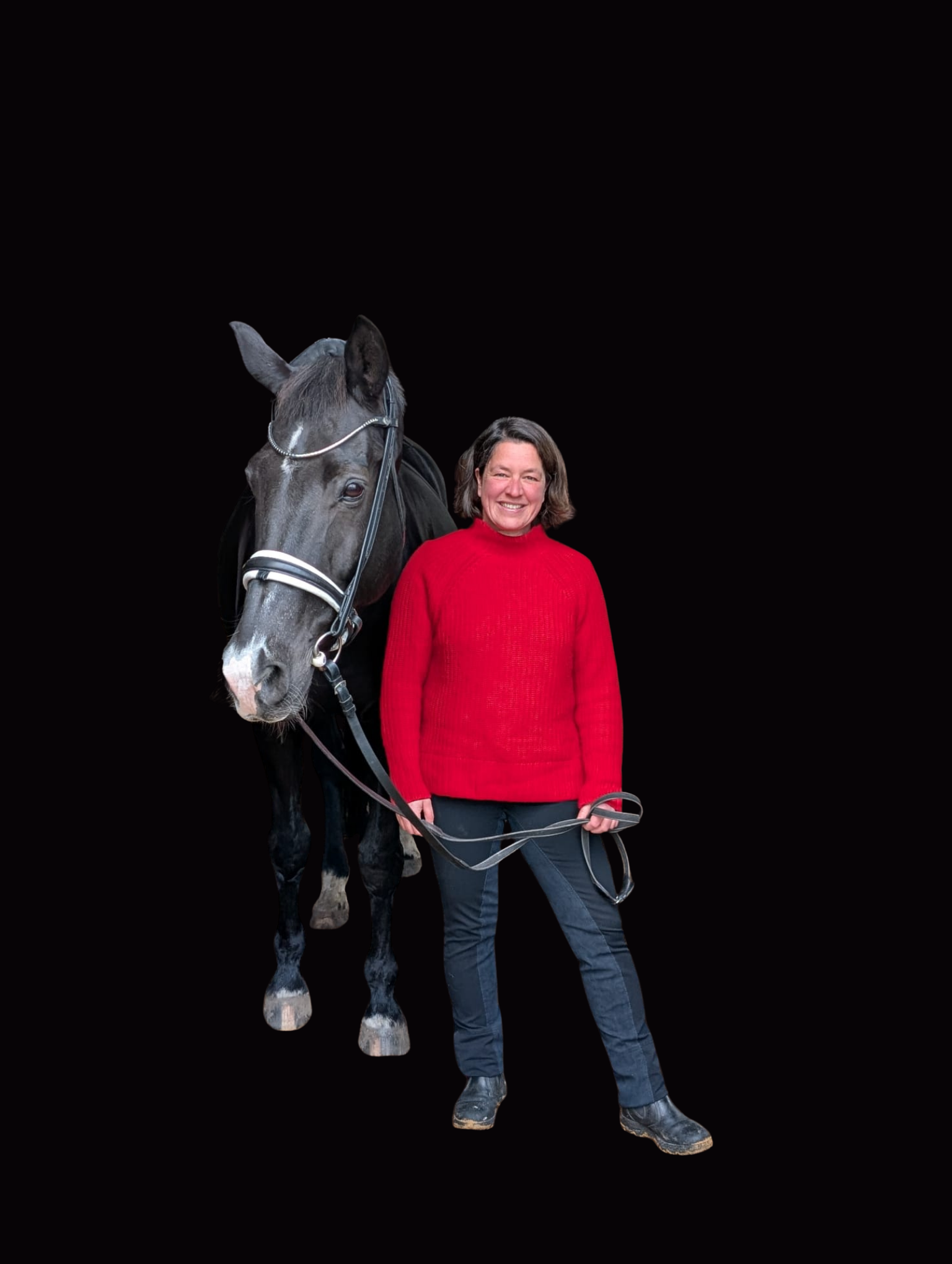 Porträt Nina Wendrich mit Pferd